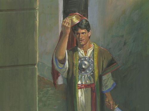 Nephi in Laban’s clothes