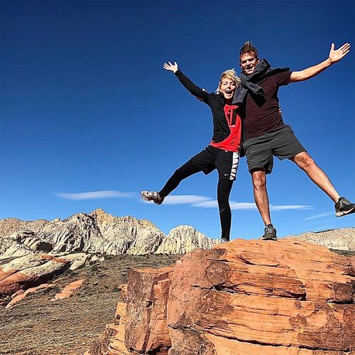 a wife and husband enjoying the outdoors