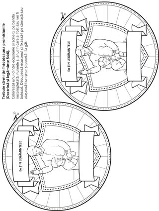 pagină cu activități: Un legământ este o promisiune între mine și Dumnezeu