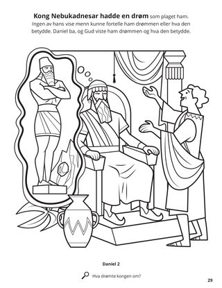 Daniel and the King’s Dream coloring page