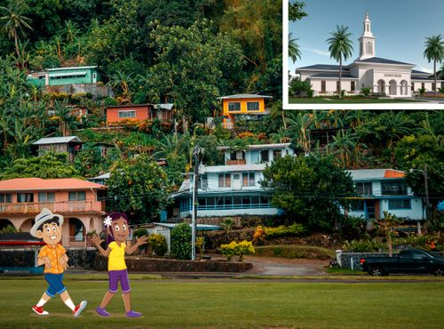 picture of temple in Samoa