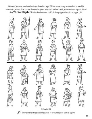 The Twelve Nephite Disciples coloring page