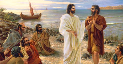 Jesus and Apostles by the sea