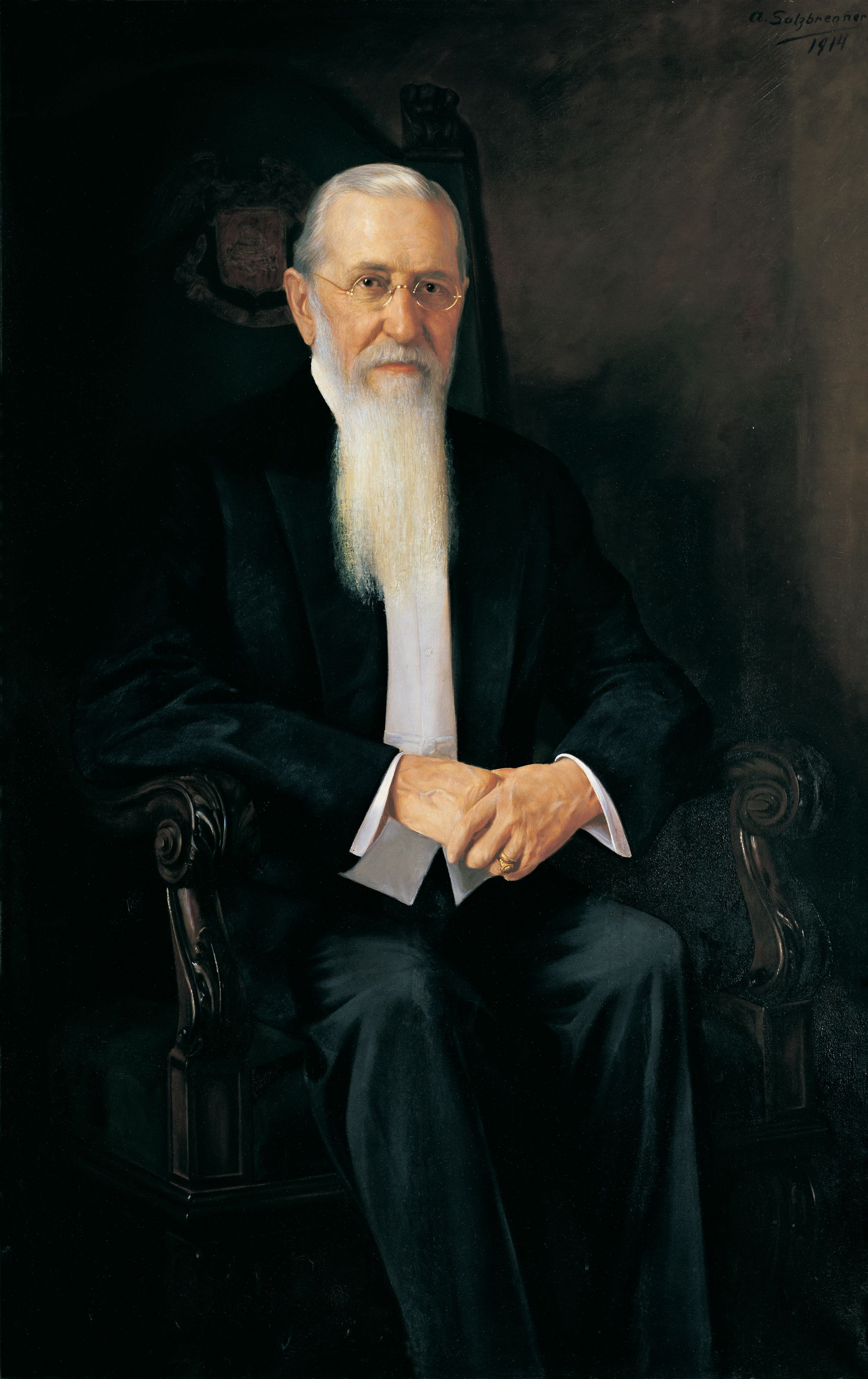 Portrait of Joseph F. Smith, by A. Salzbrenner