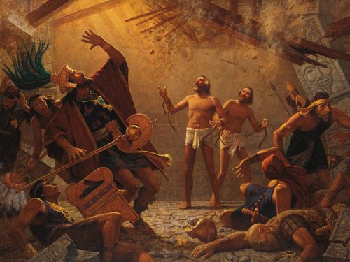 阿爾瑪和艾繆萊克在獄中