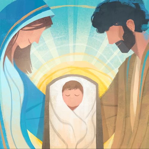 baby Jesus, Mary and Joseph
