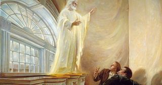 Jesus Christ Appears to the Prophet Joseph Smith and Oliver Cowdery, by Walter Rane