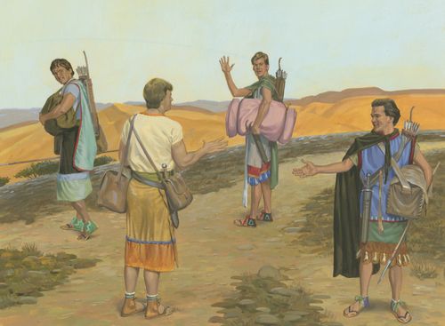 sons of Mosiah leaving