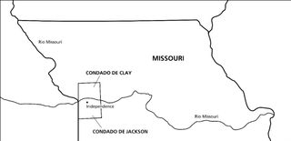 mapa do Missouri