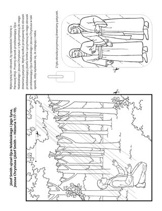 strona z zadaniami: Józef Smith widział Ojca Niebieskiego i Jezusa Chrystusa