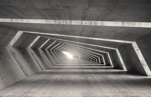 concrete corridor