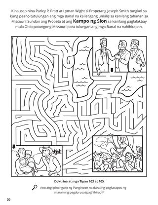 Zion’s Camp coloring page