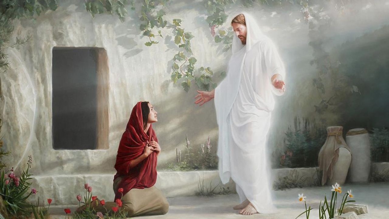 Jésus apparaît à Marie