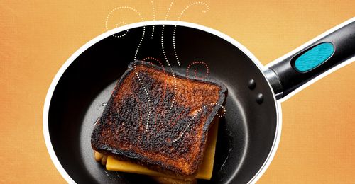 burnt grilled cheese sandwich