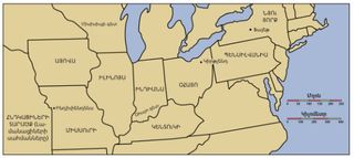 map of northeastern US