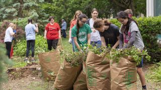 Youth in Ohio at a service project.