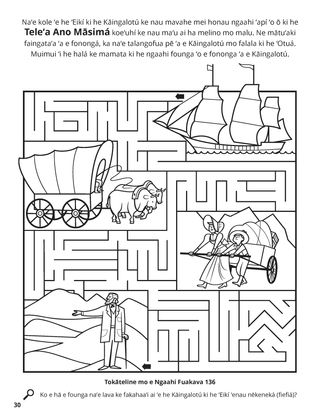Journey to the Salt Lake Valley coloring page
