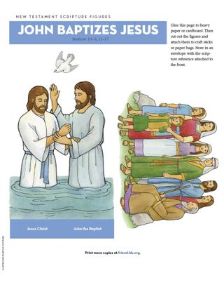 Scripture Figures, John Baptizes Jesus