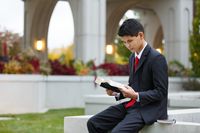 youth reading scriptures