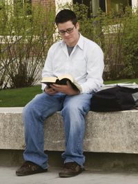 youth reading the Bible