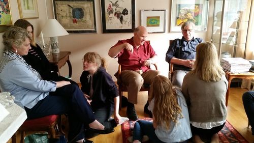 Elder and Sister Renlund visiting his relatives in Sweden