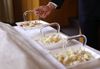 sacrament trays with bread