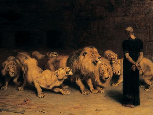 Daniel in lion’s den