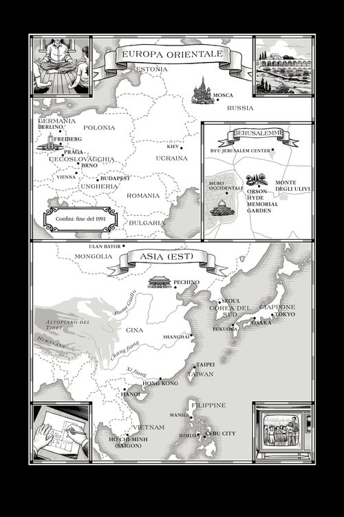 carta geografica dell’Europa orientale e dell’Asia