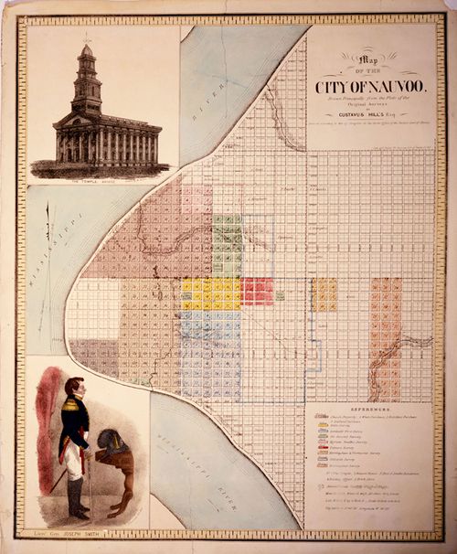 Color map of Nauvoo