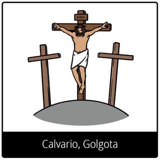 Simbolo del Vangelo “Calvario, Golgota”