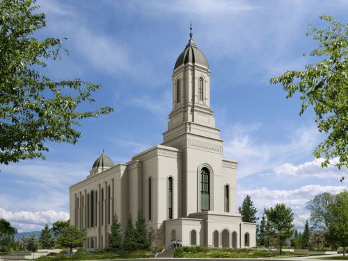 Skisse av Heber Valley Utah tempel.