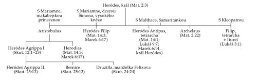 přehled Heródesovy rodiny