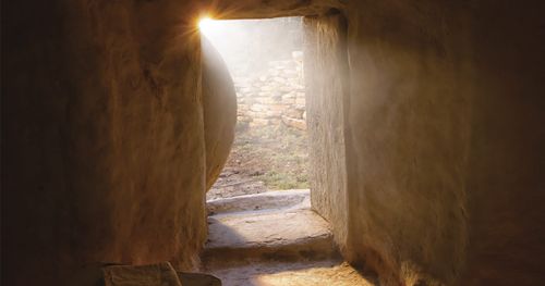 Jesus Christ’s empty tomb - set at Goshen, Utah