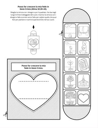 pagina delle attività: Posso avere fede in Gesù Cristo