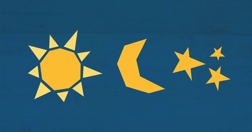 Una imagen que muestra la salvación y la exaltación: el sol, la luna y las estrellas