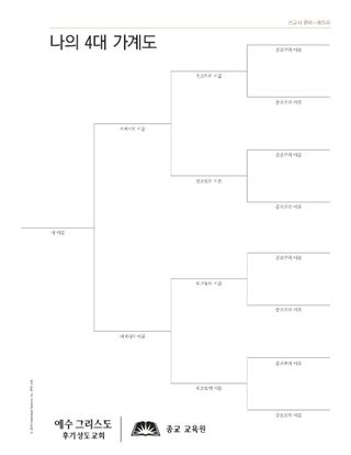 가계도 유인물