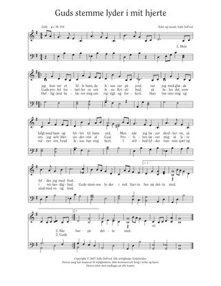 Sheet music of the song "If I Listen with My Heart" for the Additional Songs for Children Collection.