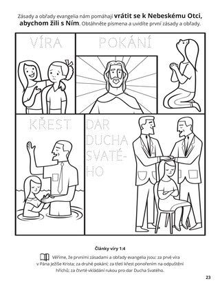 Fourth Article of Faith coloring page