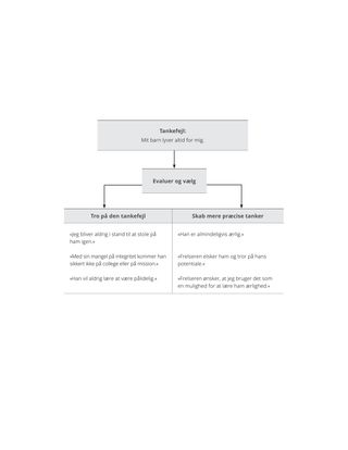 Diagram med eksempler på fejltænkning