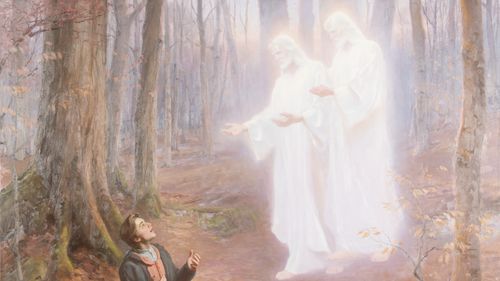 Jesus Christ and Heavenly Father appearing to Joseph Smith