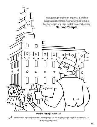 Nauvoo Temple Construction coloring page