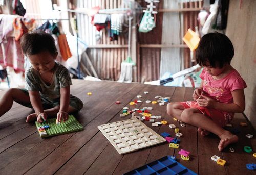 children playing