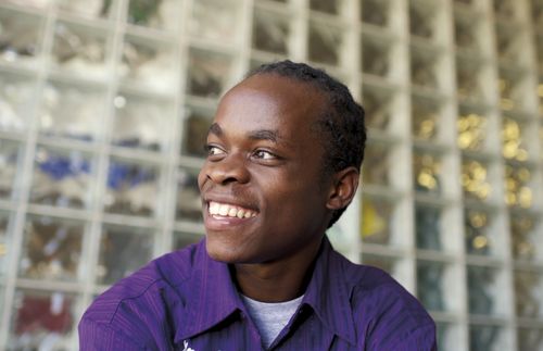 young man smiling