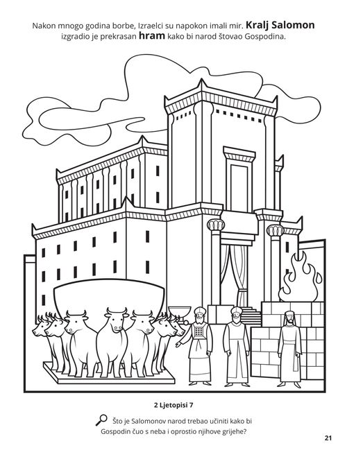 The Temple of Solomon coloring page