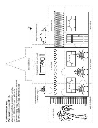 tevékenységi oldal: a templom Isten háza
