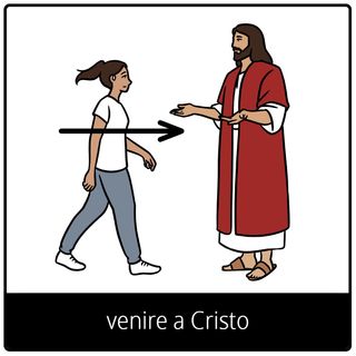 Simbolo del Vangelo “venire a Cristo”