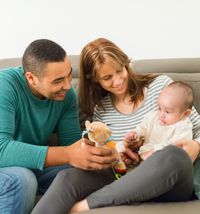 couple with baby