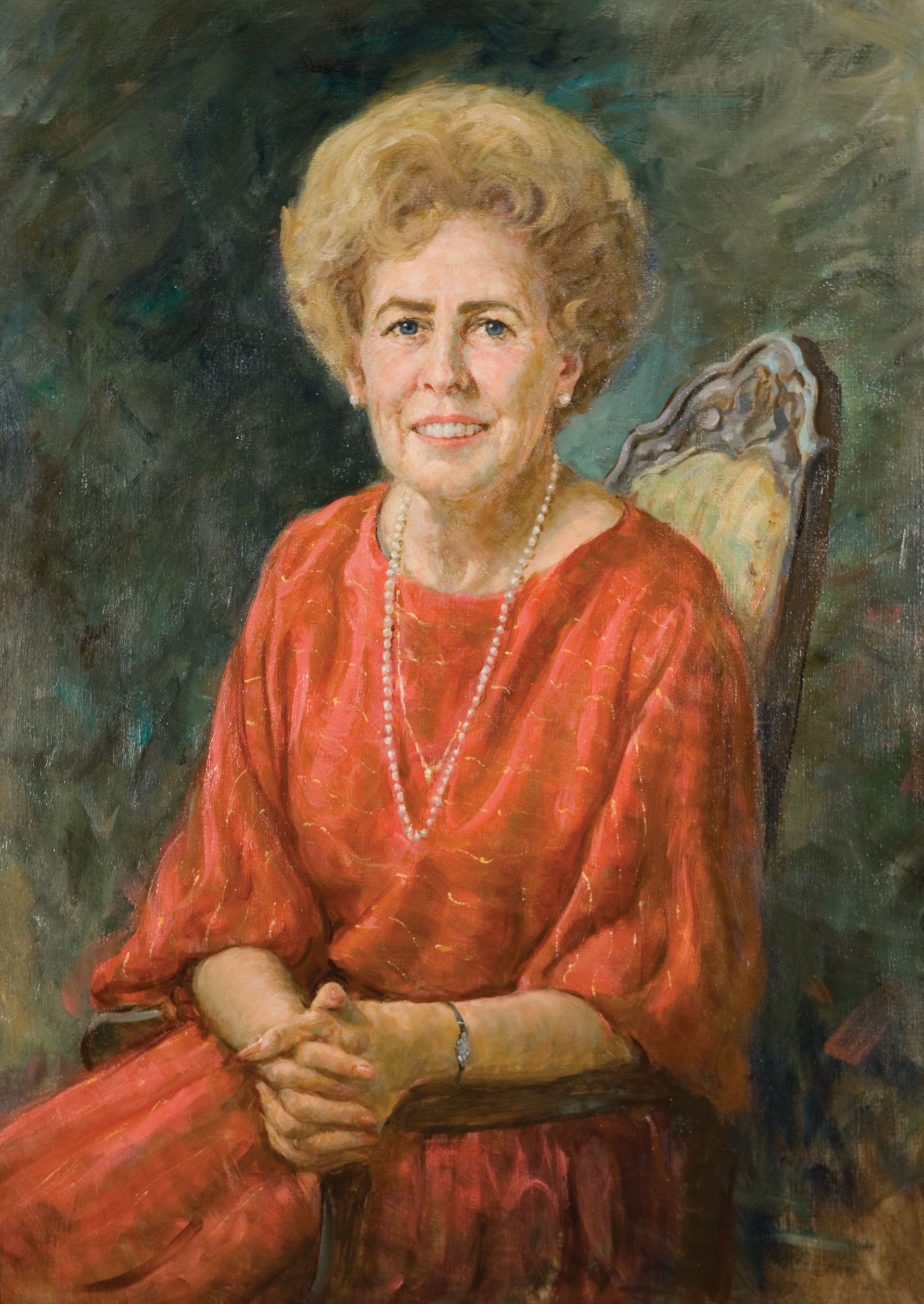 Retrato de Naomi Maxfield Shumway, quien prestó servicio como la sexta Presidenta General de la Primaria desde 1974 hasta 1980.