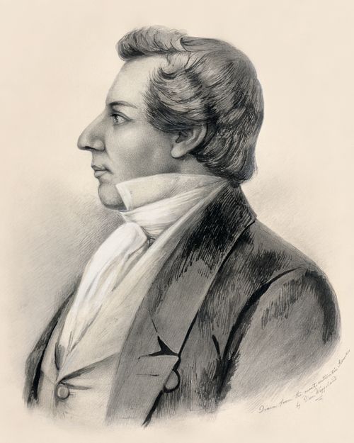 Retrato de perfil de Joseph Smith