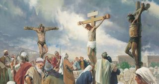 The Crucifixion [A keresztre feszítés]. Készítette: Harry Anderson